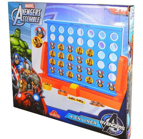 Juego De Mesa Marvel Avengers Assemble 4 En Linea