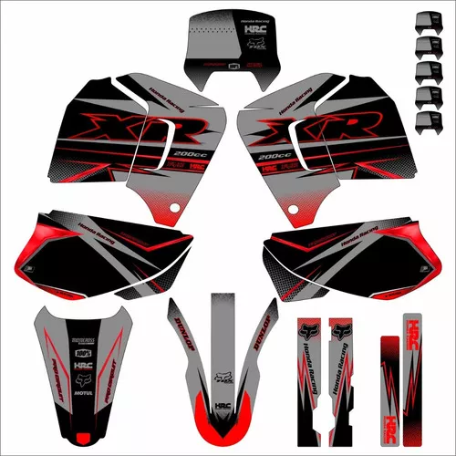 Adesivo motocross colormarcas Xr 200 Todos 0,20mm Trilha Cb-0197 em  Promoção na Americanas