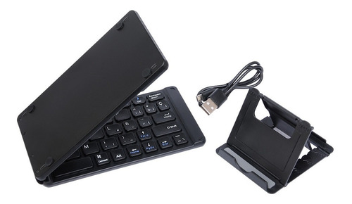 Mini Teclado Bluetooth Plegable Tecmaster Color del teclado Negro