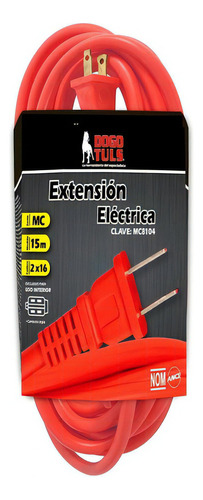 Extension Electrica 2x16 15 Mts Uso Rudo