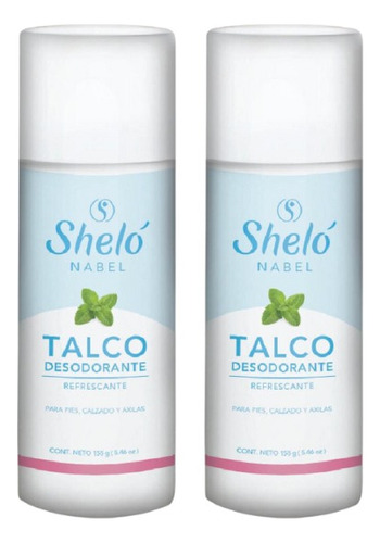 2 Pack Talco Desodorante Shelo