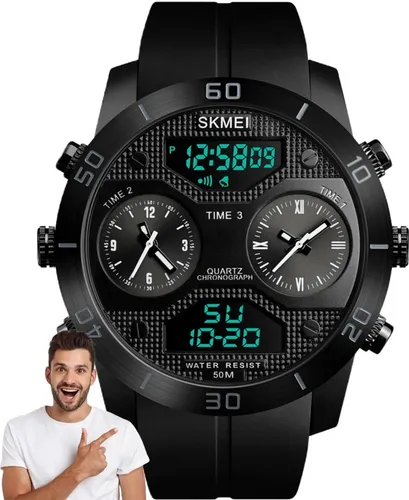 Reloj elegante para hombre Bulgan RM Esika - Correa Negra ESIKA