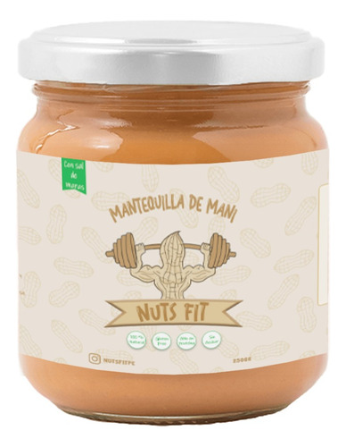 Mantequilla De Maní 250gr (sin Azúcar, Sin Preservantes)