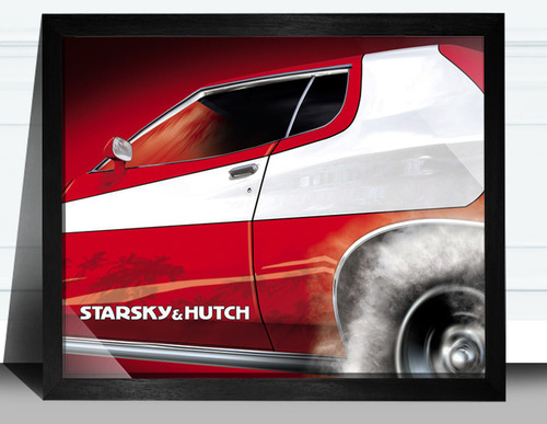 Cuadro Ford Gran Torino Starsky And Hutch 30x40 Cm Negro