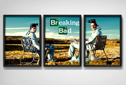 comprar Set 3 Cuadros Breaking Bad Jesse Heisenberg Decoración