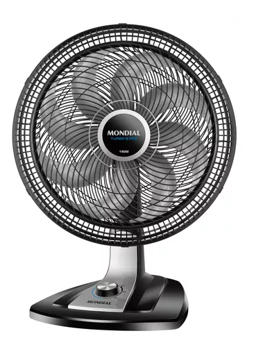 Ventilador de Coluna Vtx-40c 8 Pás 140w 220v Turbo Control 40cm Preto E  Prata - Mondial