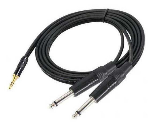 2x 1/8 Trs Estéreo A Doble 1/4 Ts Y-splitter Cable 3.5 Mm