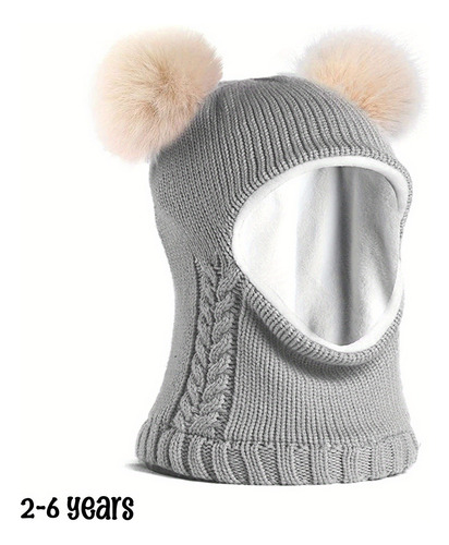 Conjunto De Gorro Y Bufanda De Invierno For Bebés Y Niños,