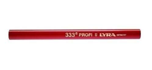 Lapiz Carpintero Lyra Rojo 18cm Corto Carpinteria Bg