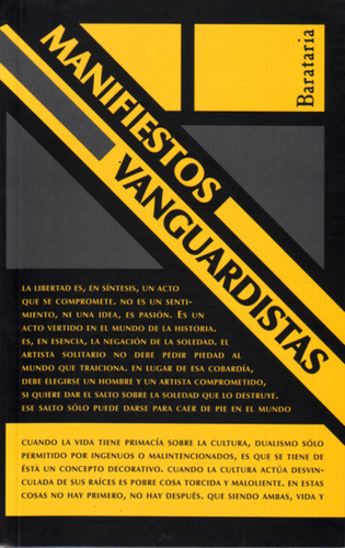 Manifiestos Vanguardistas  -  Autores, Varios