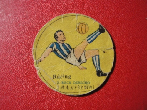 Figuritas Suplemento Maravillas Racing Club Back Derecho