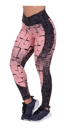 Legging Fitness Feminina Recortes Degrade C s Transpassado O