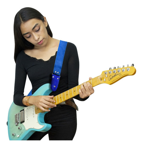 Strap Tahali Kidam Suede Para Bajo O Guitarra