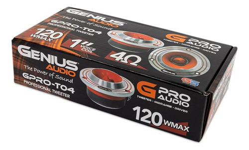 Gpro-t04 Tweeters Open Show Diafragma De Aluminio 92 Db/w