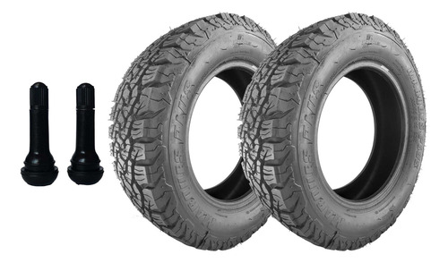 Kit 2 Pneu 205/65/15 Bf Remold Com Borracha Vipal +2 Bicos