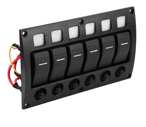 Panel De Encendido/apagado, 6p, 12/24 V, Luz Led Para Coche,