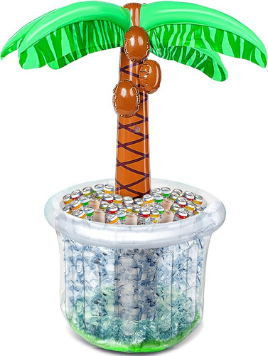 Inflable En Forma De Palmera Joyin Enfriador De Bebidas