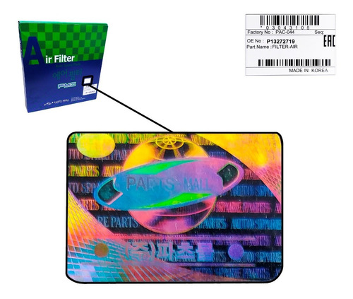 Imagen 5 de 6 de Filtro Aire Motor Orlando 2.4 2011 2012 2013 Original