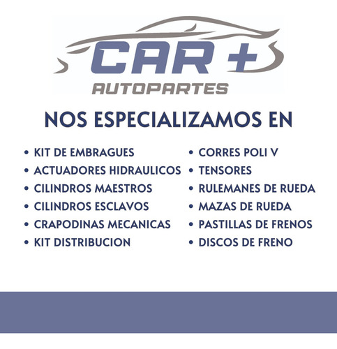 Kit Embrague Nissan March Note Versa Renault Logan Kango 1.6