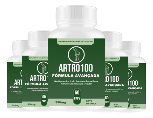 1x Artro100 60 Cápsulas - Fórmula Avançada - Envio Hoje