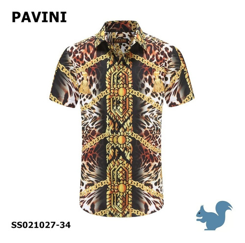 Camisa Manga Corta Para Caballero De Marca Pavini Ss021027