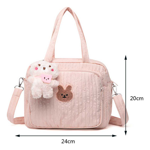Bolso De Hombro Con Bolsa De Almacenamiento Multifuncional D