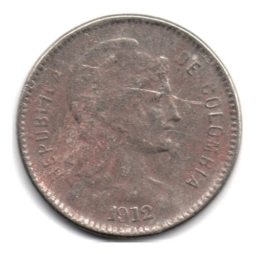 Colombia 1 Peso 1912 Papel Moneda A. M.