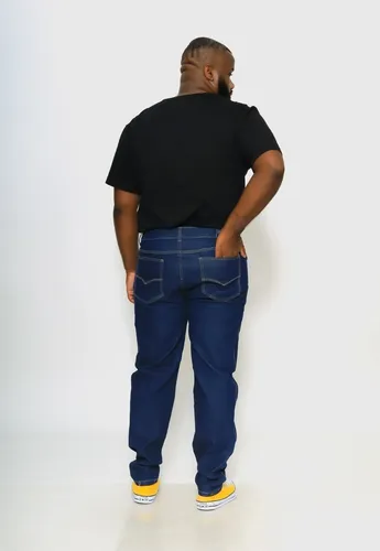 Cal a Masculina Plus Size Jeans Azul Escuro 46 Ao 54