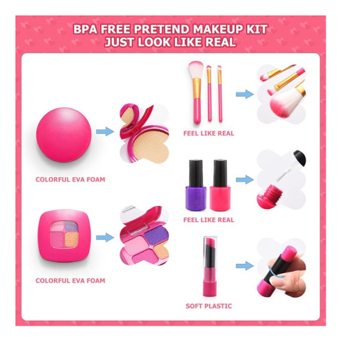 Maquillaje Para Niños Pequeños, Kit De Maquillaje, Wesayee