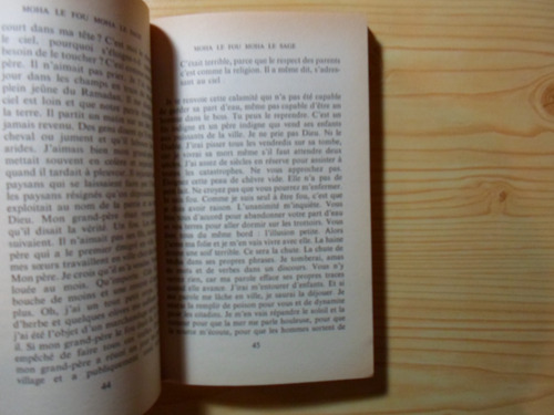 Moha Le Fou Moha Le Sage - Tahar Ben Jelloun