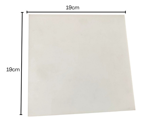 Placa Esmerilada Acrilico 46cm X 21,5 X2mm Espesor Blanco