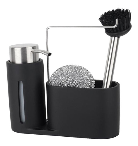 Dispensador De Jabón De Cocina Esponja Y Cepillo