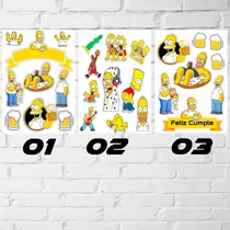 Comprar Stickers Autoadhesivos A4 Los Simpson Set Papel Souvenir 