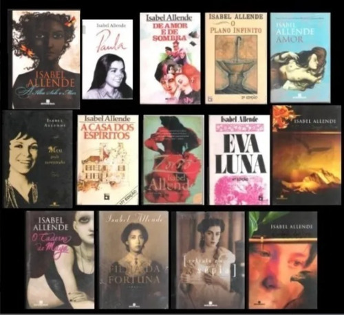 14 Livros Isabel Allende - Paula + Amor + Zorro + Eva + F