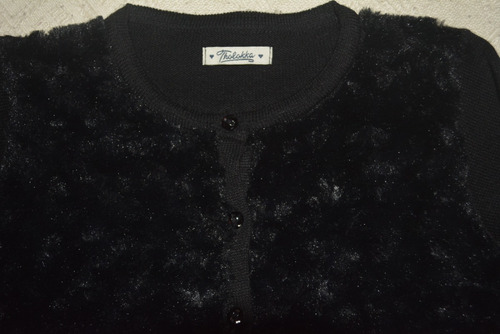 Conjunto Vestido Pana Florcitas Y Saquito -niña 7-9 Años (Usado)