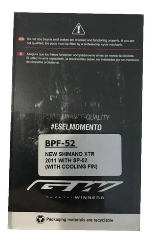 Pastillas Refrigerantes Gw-disipador De Calor Bpf-52