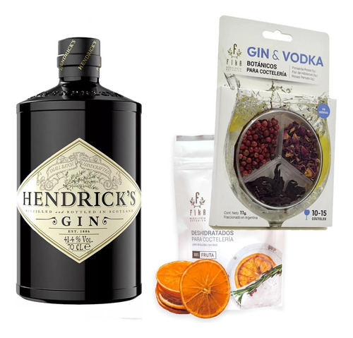 Gin Hendricks 700ml + Botanicos Botanic Box Mix Ayrescuyanos
