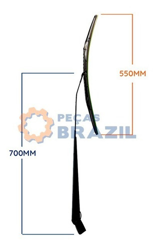 Braço C/ Limpador De Parabrisa Lonking Cdm835 