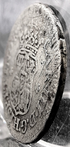 Moneda 1/2 Real Plata Del Año 1765 Columnaria
