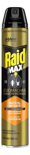 Raid Max, Insecticida En Aerosol Con Esencia De Naranja Para