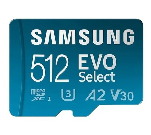 Memoria Micro Sd Samsung 512gb Clase 10 U3 130mbs Ultrahd 4k