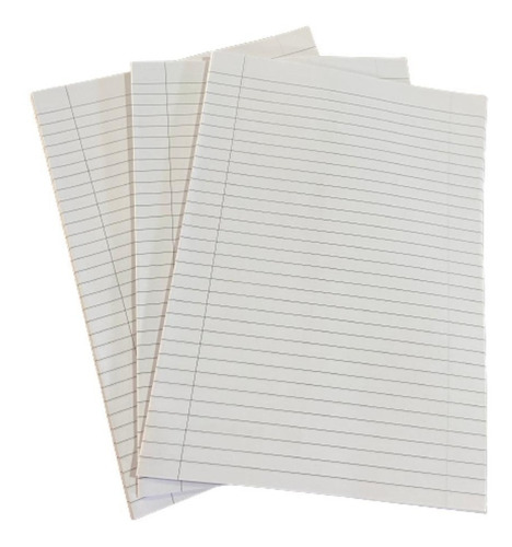 Papel Almaço Pautado A4 Com Margem 100 Folhas Com Pauta Cor Branco