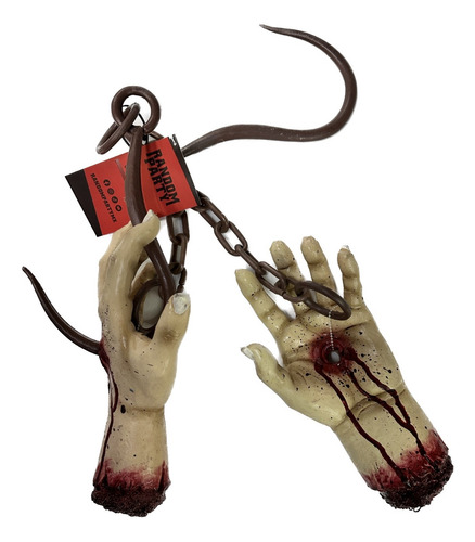 Manos Sangrientas Colgadas Decorativas Halloween Terror