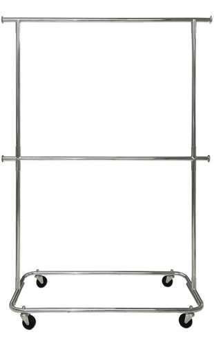 Rack Para Ropa Viajero  Cromado Tipo Closet Desarmable