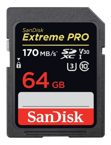 Cartão de memória SanDisk SDSDXXY-064G-ANCIN  Extreme Pro 64GB