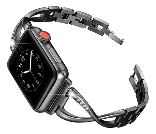Correa De Metal Y Diamantes Para Apple Watch Band 40 44 Mm 8