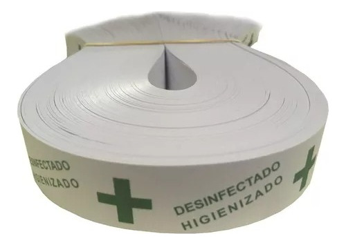 Fajas Papel Autoadhesivas P/sanitarios Desinfectado X2000u