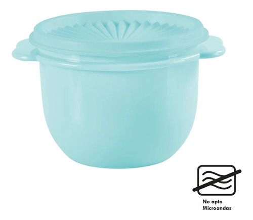 Tupperware Star Bowl 750 Ml 100% Hermético Tapa Cierre Click Aquamarine