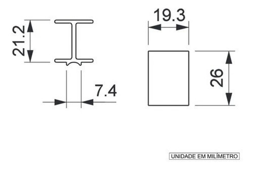 Imagem 2 de 3 de Calço Folha Fixa Suprema 20 Uni Cal948