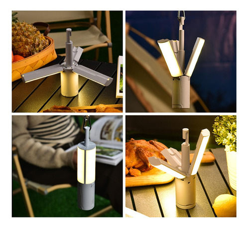 Linterna Led Para Acampar, Iluminación Estilo C 4000mah